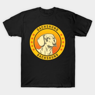 Smooth Dachshund Dog Portrait T-Shirt